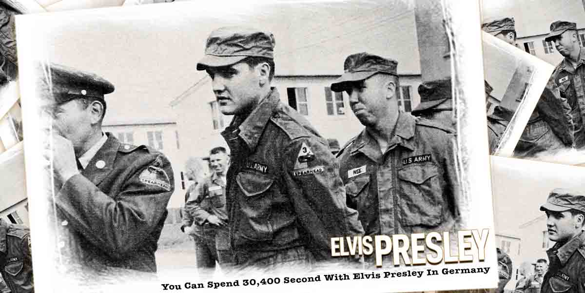 You Can Spend 30,400 Second With Elvis Presley In Germany - Vintage